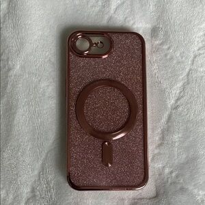 Glittery Rose Gold Phone Case